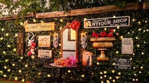 Enjoy an evening in the private lighted garden.