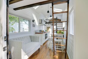 Studio | Lofted Queen Bed | Lofted Twin Bed (Ladder Required) | Linens Provided
