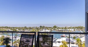 Outdoor dining on balcony