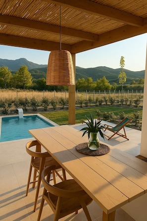 Private outdoor sitting area