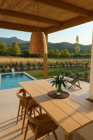 Private outdoor sitting area