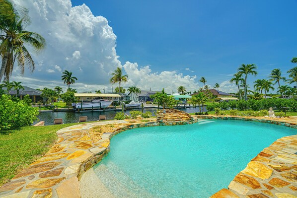 Cape Coral Vacation Rental | 3BR | 2BA | 2 Steps to Enter | 1,461 Sq Ft