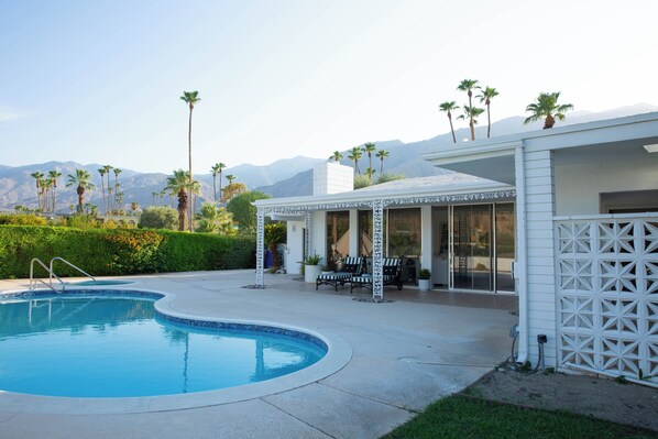 Desert mountain scapes from every room. 