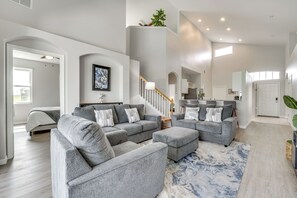 Living Room | 2-Story Home | Central A/C & Heating | Smart TV