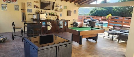 Pool Table by the bar