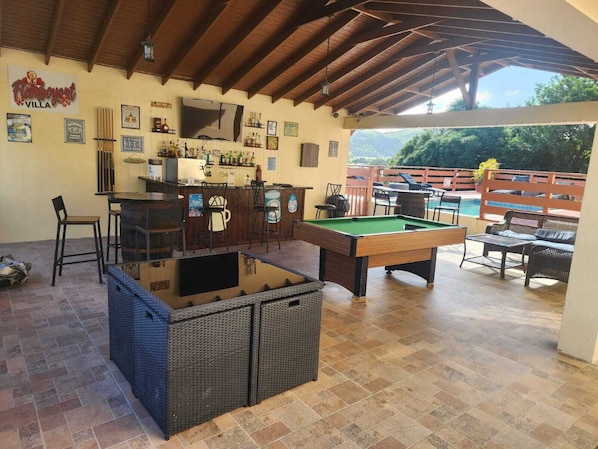 Pool Table by the bar