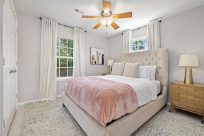 Our second bedroom has a Queen size bed.