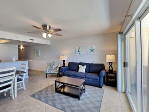 Living Area with Queen Sofa Sleeper