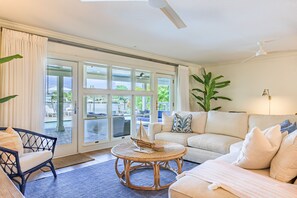 Living Room with Deck Access