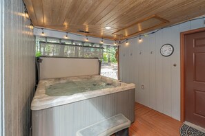 Private Year Round Covered Hot Tub