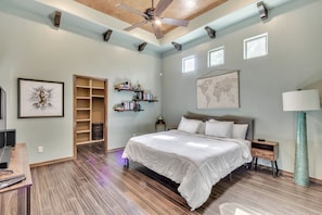 Indoors, Floor, Flooring, Ceiling Fan, Hardwood