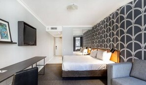 One King size bed & side table