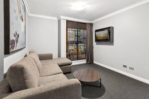 Living Room with Balcony Access