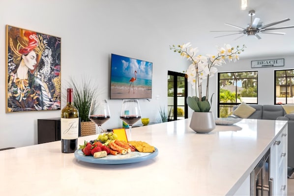 The heart of the home, our kitchen island is ideal for hosting and entertaining