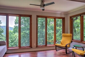 Retreat to the sunroom for a refreshing nap, and make use of the assortment of games and books available.