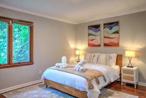 Each bedroom offers comfy mattresses, plush pillows, and pristine linens, ensuring a relaxing and comfortable sleep.