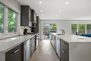 Guests will love the brand new kitchen 