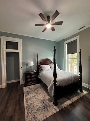 Smart TV in the master bedroom.