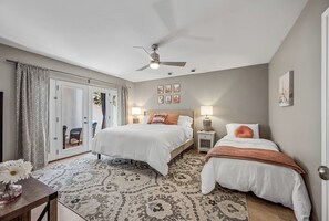 Luxurious Bedroom 2 with King and Single Beds