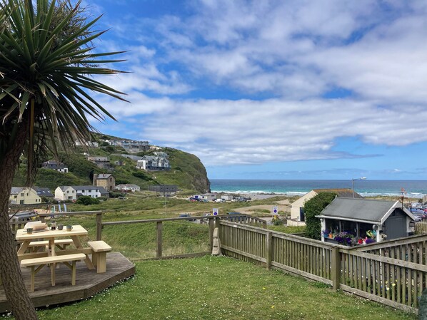 Wonderful sea views from your south-facing enclosed garden!