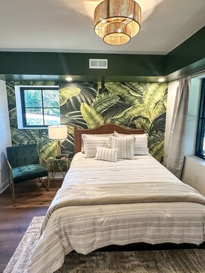 Lower-level queen with great views!