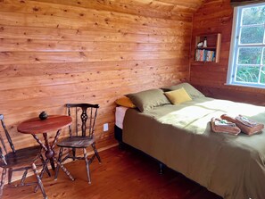 Cabin bed and warm wood lining