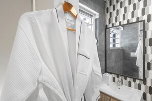After a long day of exploring, retreat to your room and slip into a luxurious bathrobe for ultimate relaxation.