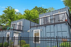 Exterior: Featuring modern design with sustainability in mind by eco-friendly materials and recycled elements of the home