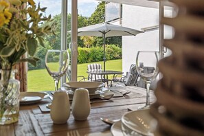 Short walk from beach and village, parking