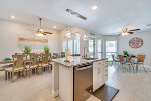 Kitchen | Single-Story Home | Free WiFi | Central A/C & Heating