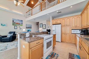 The unique positioning of the oven range, facing the rest of the common areas in the home, allows you to easily join in the family fun while preparing delicious meals to share with loved ones.