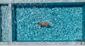 Dive into serenity in the outdoor 50m² pool
