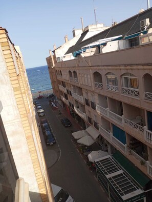 Side sea view from balcony