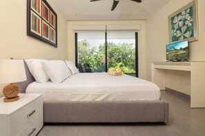 Wake up each morning to a sun-soaked room and take in the naturalistic scenery outside.