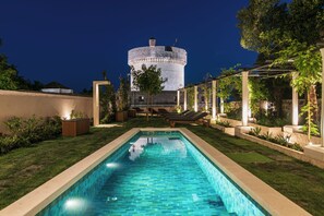 Front of property – evening/night