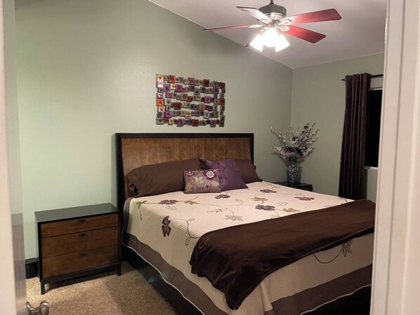Cal-King Bedroom with side tables