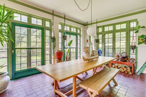 Sunroom | Dining Table | Cooking Basics | Dishware & Flatware
