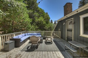 Casual seating to relax under the trees