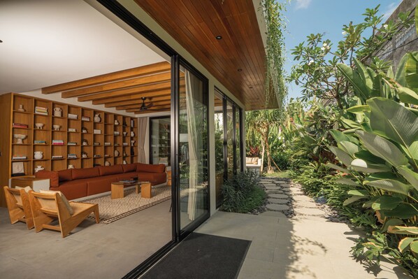Living space can be semi open or fully enclosed