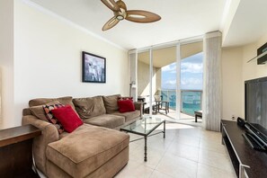 Living room ocean views