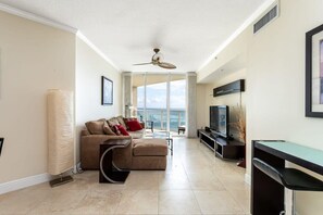 Living room ocean views