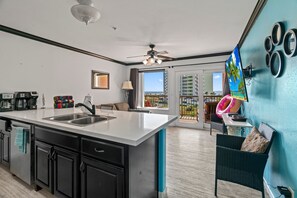 Great counter space.