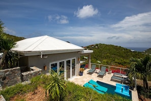 Overlooking house from driveway