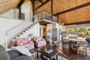 Indoors, Furniture, Living Room, Lamp, Refrigerator