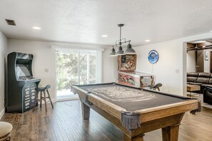 Furniture, Table, Indoors, Pool Table, Room