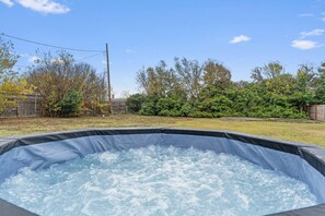 Relax in our hot tub