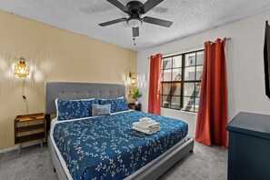 Retreat to your own haven of tranquility in our thoughtfully appointed bedroom.

