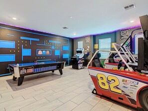 Upright Acrade as well as Air Hockey - Children, Teens and Adults will have hours of fun in this state of the art Game Room
