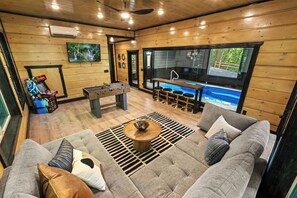 Whether it’s a competitive game night or a nostalgic play session, this area is set to be the heart of excitement.