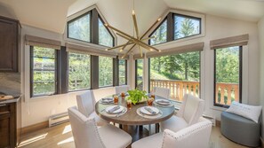 Enjoy the views from the dining area